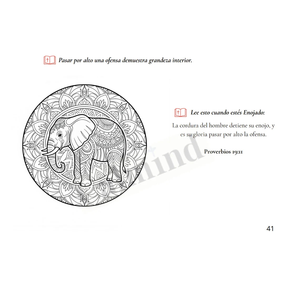 Colorea tu Calma: Libro de Mandalas y Versos Bíblicos para Cada Emoción