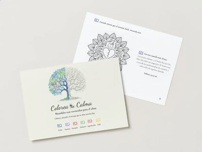 Colorea tu Calma: Libro de Mandalas y Versos Bíblicos para Cada Emoción