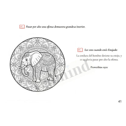 Colorea tu Calma: Libro de Mandalas y Versos Bíblicos para Cada Emoción