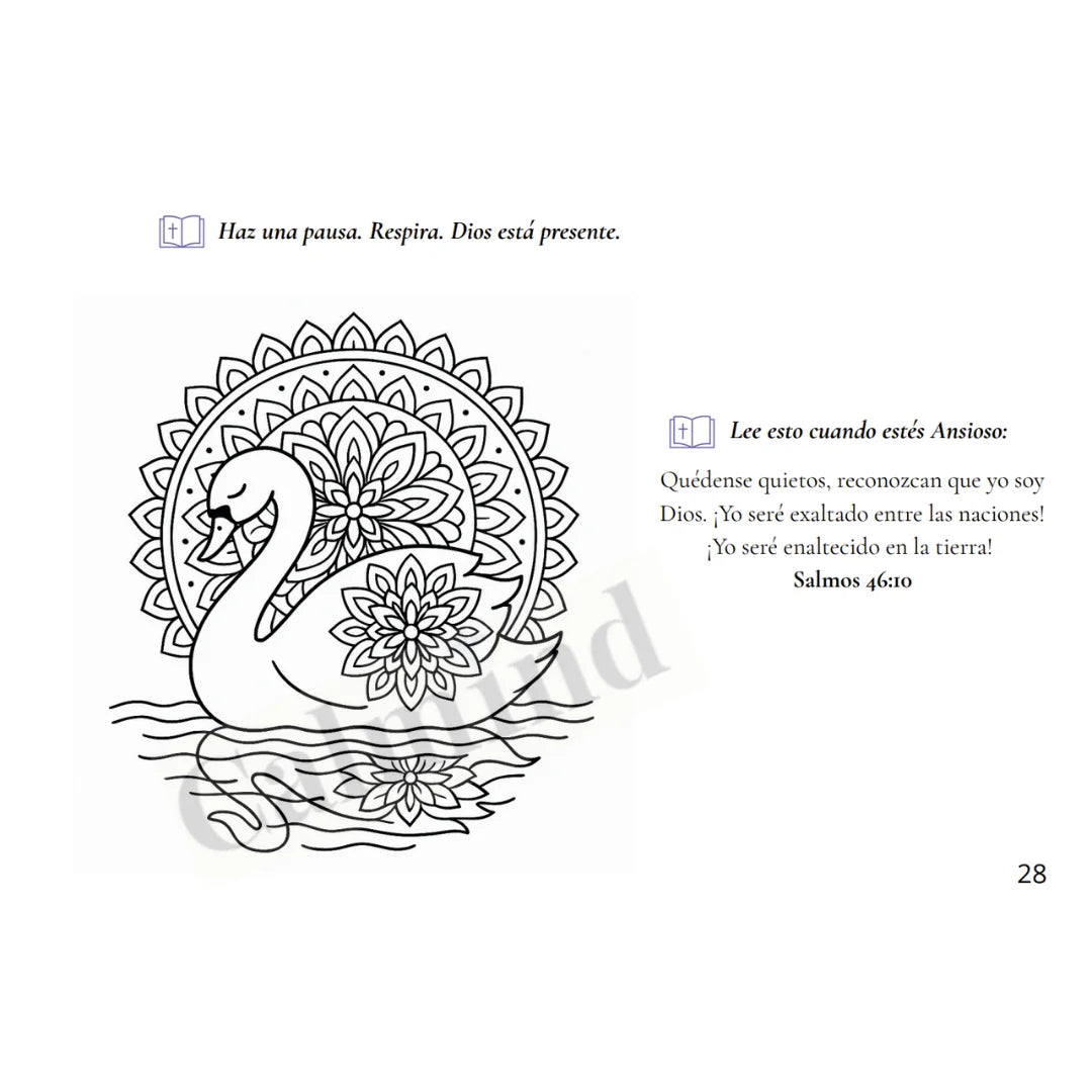 Colorea tu Calma: Libro de Mandalas y Versos Bíblicos para Cada Emoción